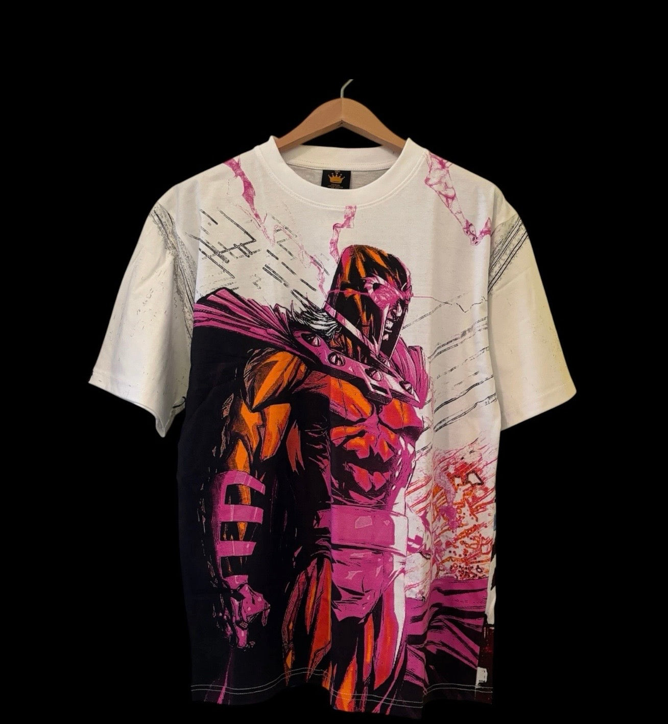 Magneto & Apocalypse All-Over Marvel Graphic Tee — NWOT