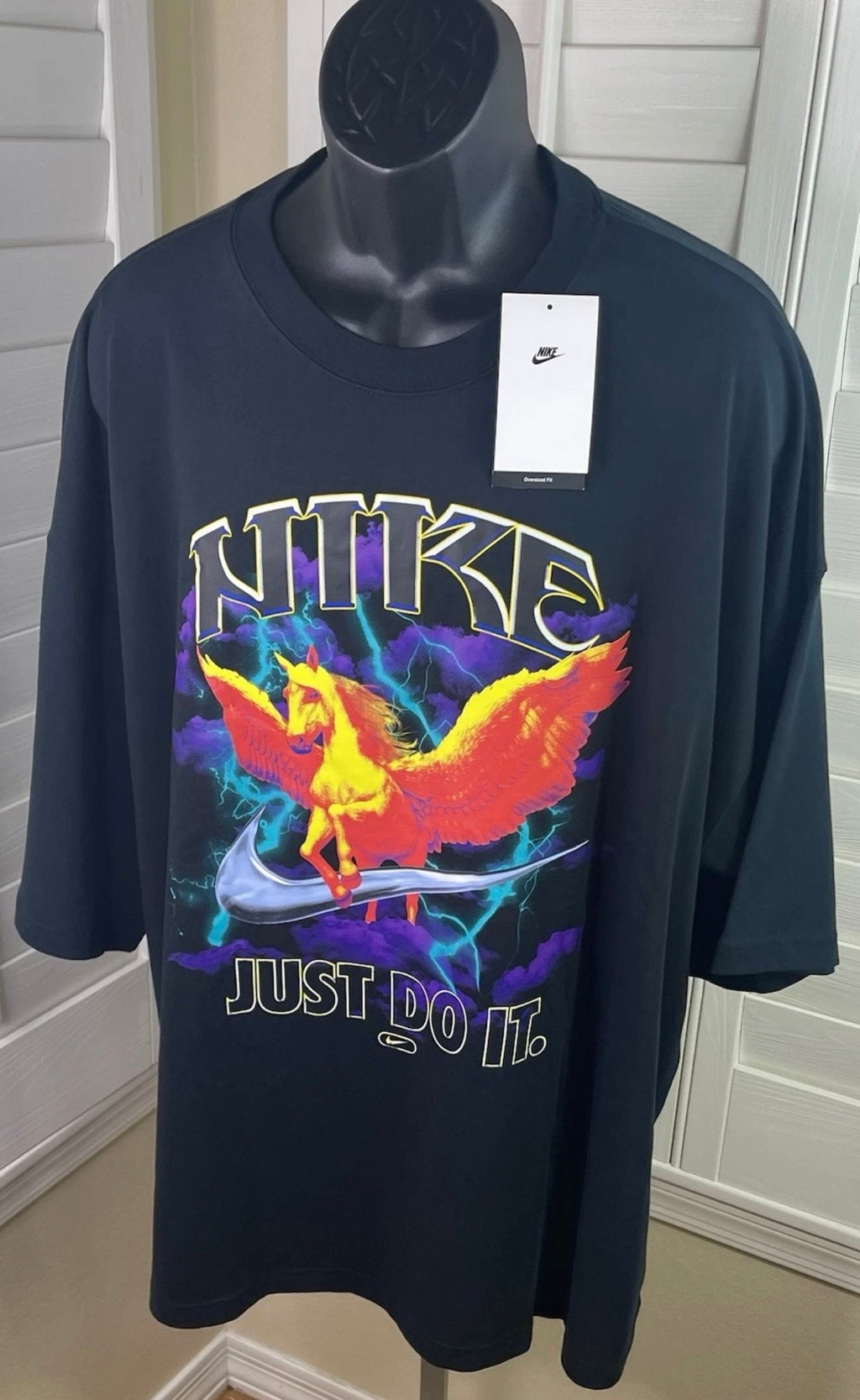 Nike Pegasus “Just Do It” Oversized Graphic Tee — NWT