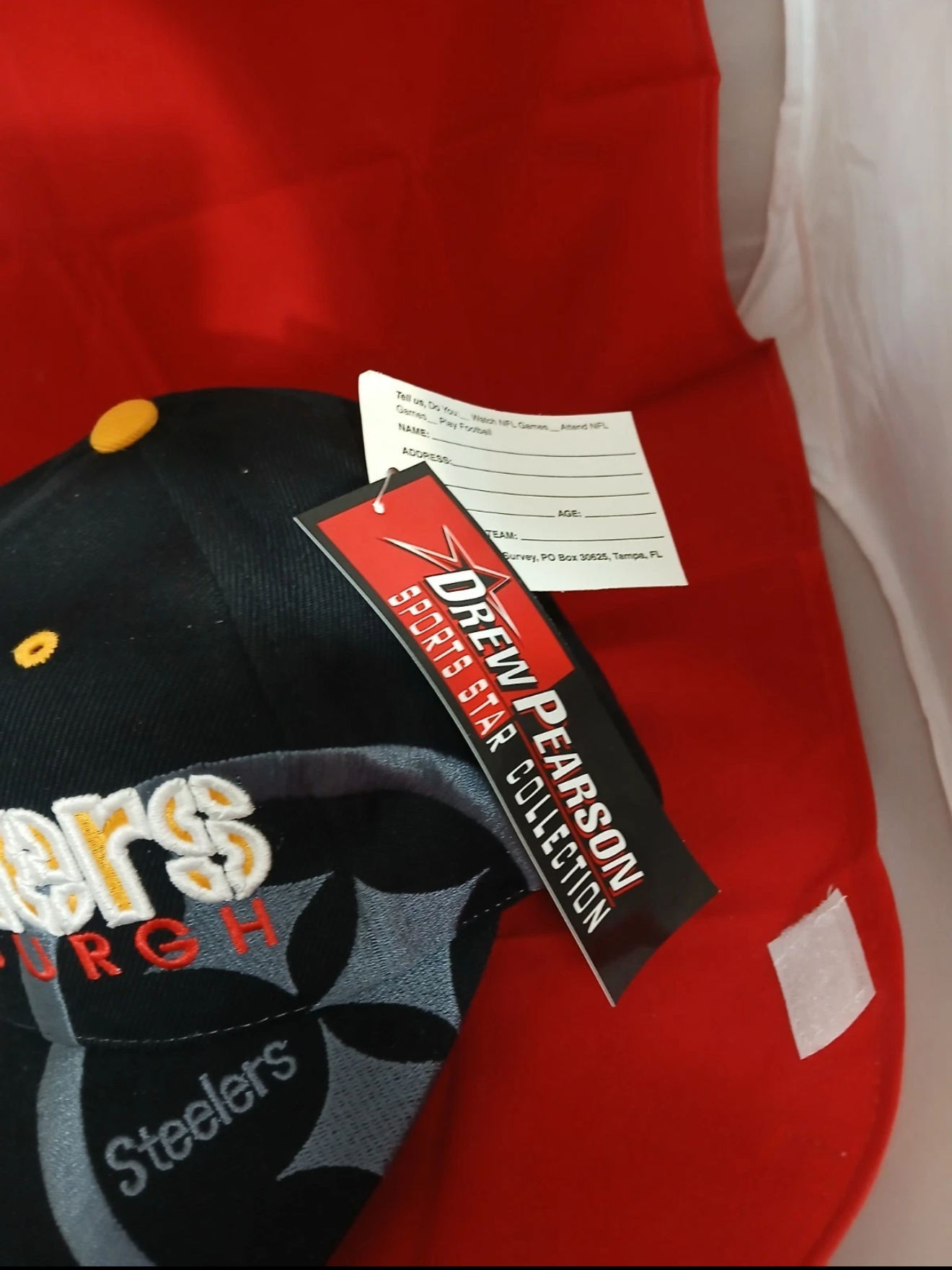 Vintage Pittsburgh Steelers Drew Pearson Sports Star Snapback Hat — NWT