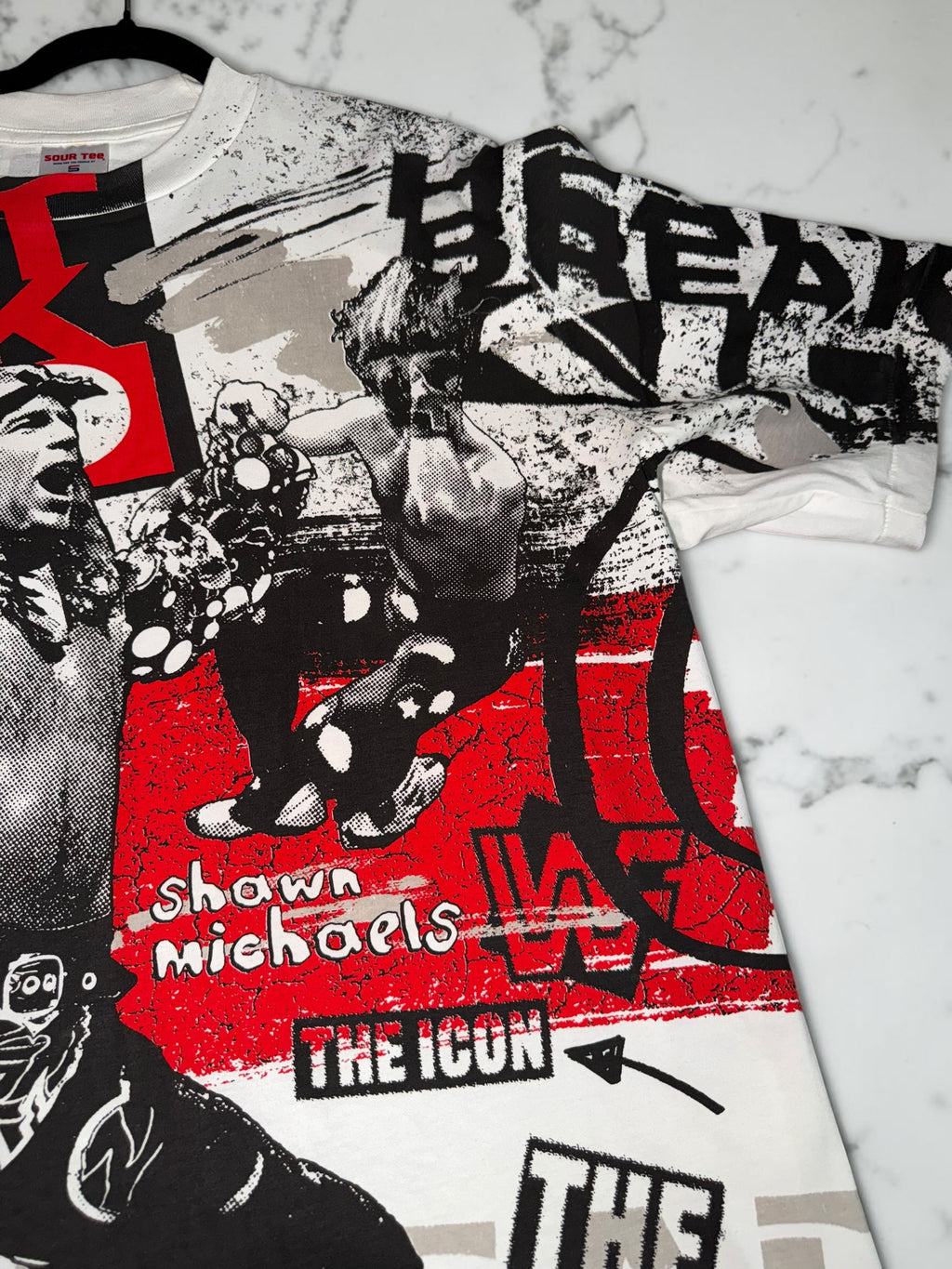 Shawn Michaels “Heartbreak Kid” All-Over Print Wrestling T-Shirt