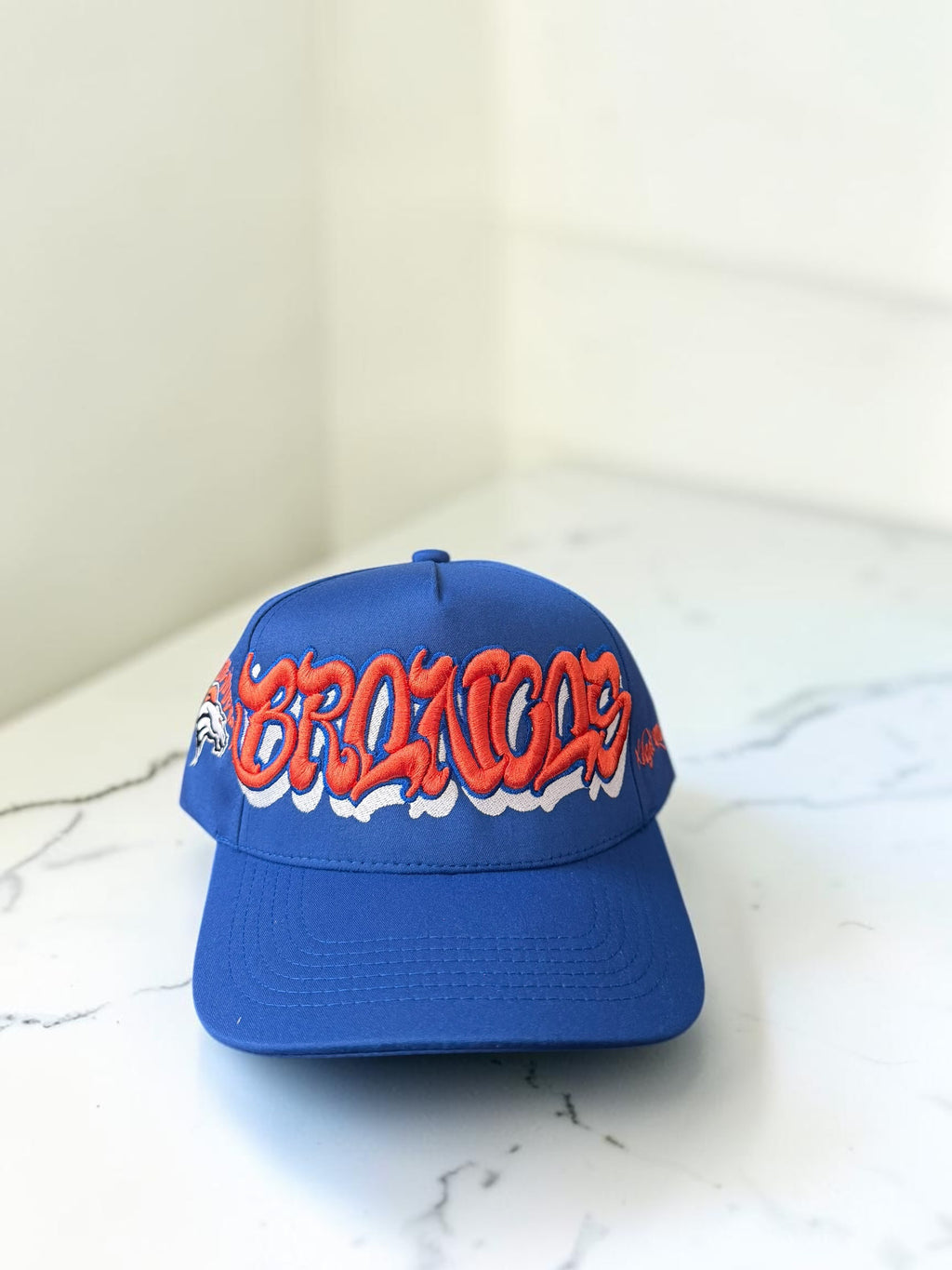 Denver Broncos “Broncos” Custom Snapback Hat — Multiple Colorways