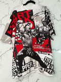 Shawn Michaels “Heartbreak Kid” All-Over Print Wrestling T-Shirt