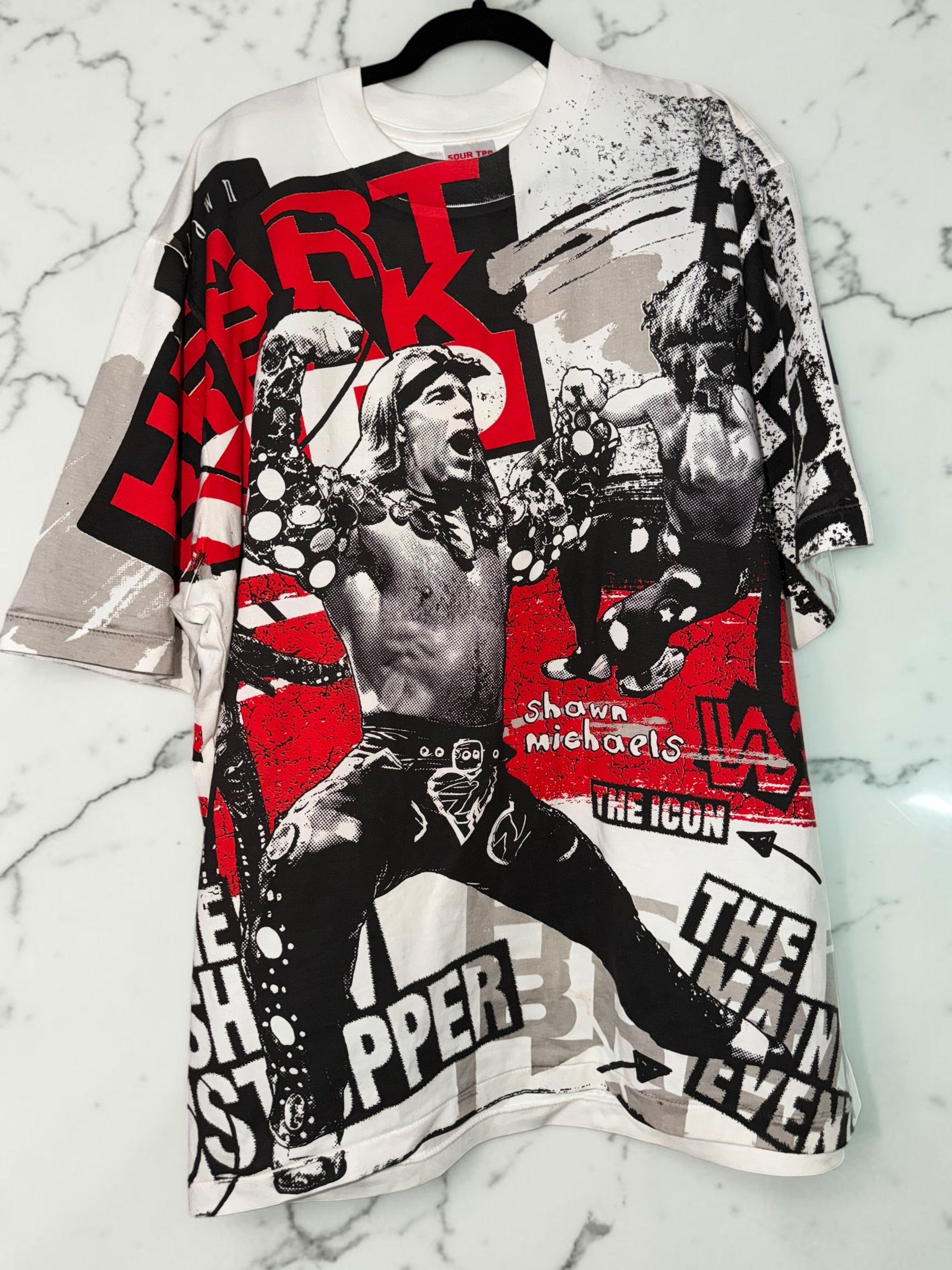 Shawn Michaels “Heartbreak Kid” All-Over Print Wrestling T-Shirt