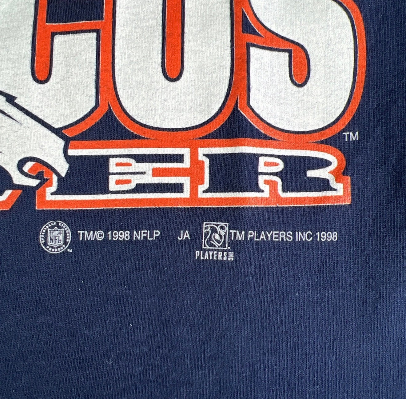 1998 Terrell Davis Denver Broncos MVP Graphic Tee — NWOT