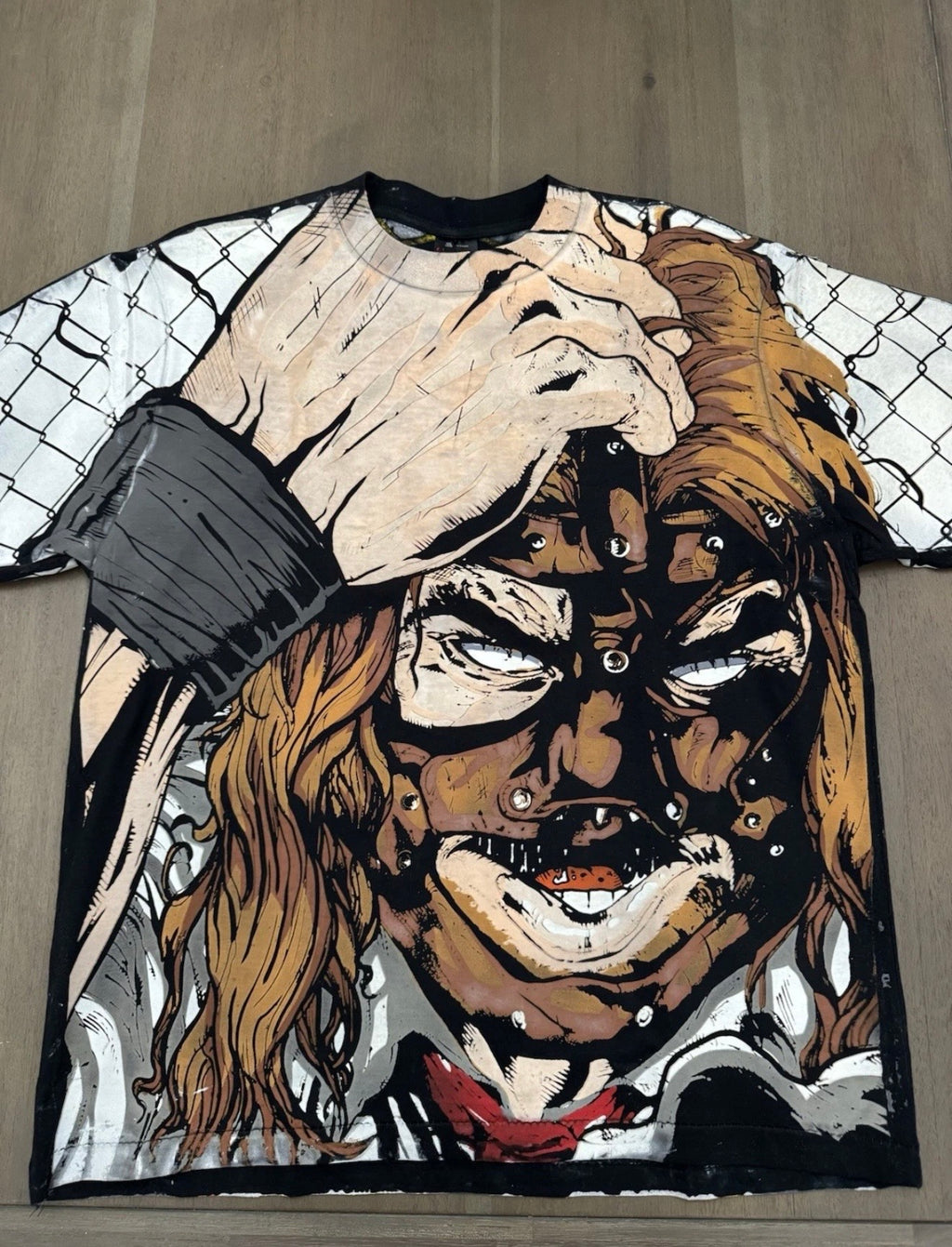 Rare Mankind & The Undertaker All-Over Wrestling Graphic Tee
