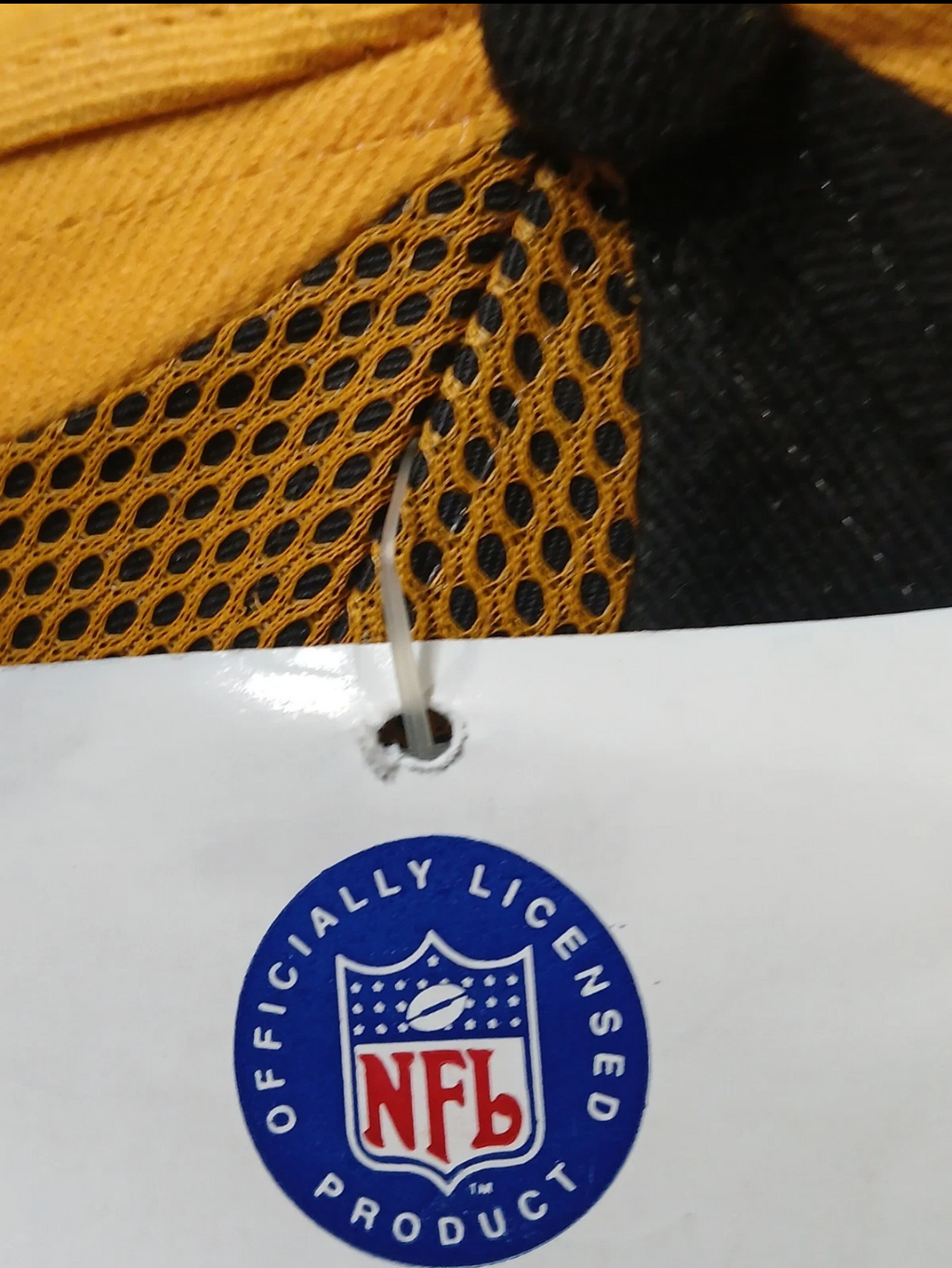 Pittsburgh Steelers Team NFL Black & Gold Mesh Snapback Hat — NWT