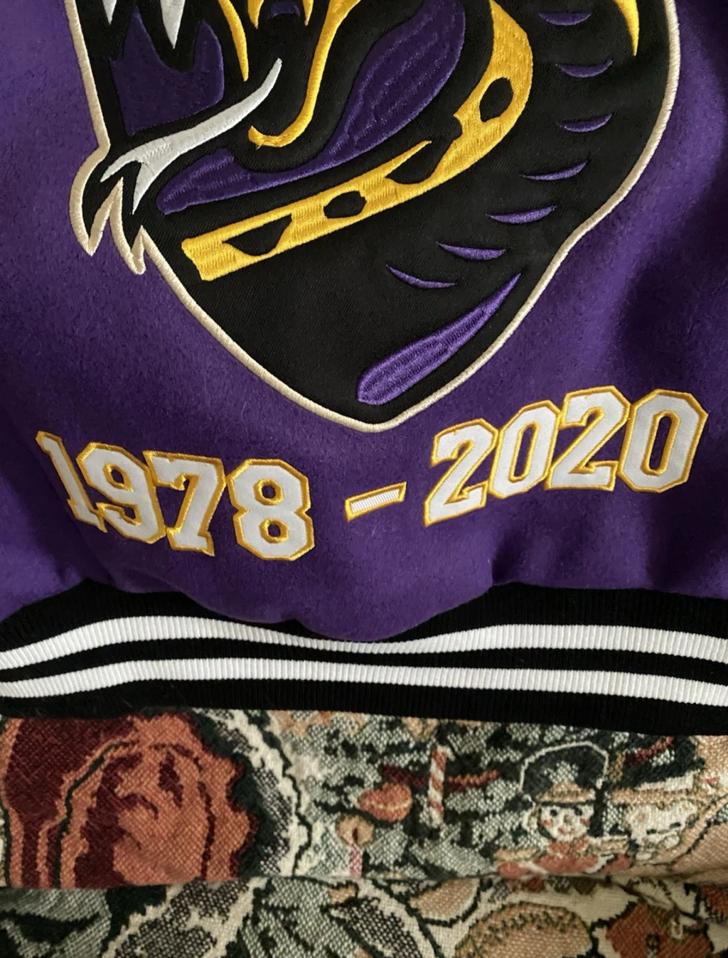 Kobe Bryant “Legend of the Mamba” Purple Varsity Jacket — NWT