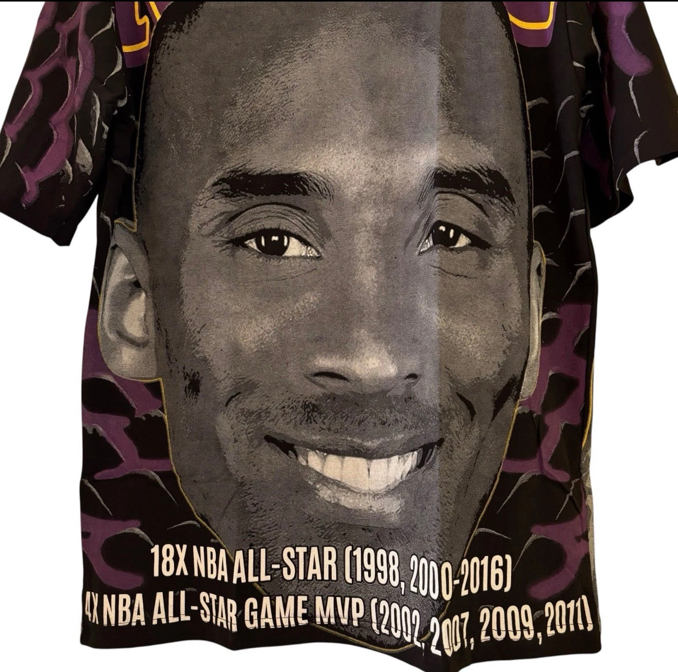 Kobe Bryant Black Mamba All-Over Print Tribute Tee