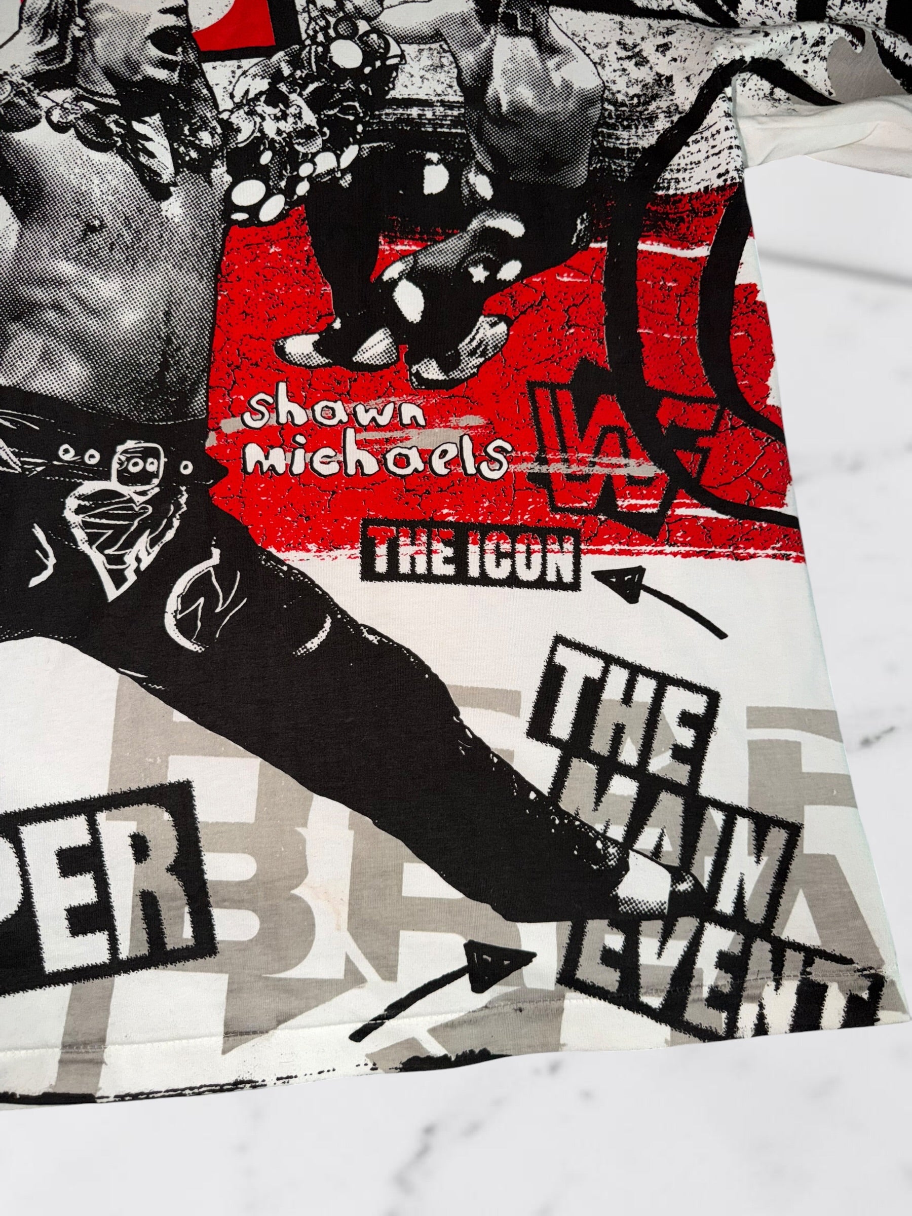 Shawn Michaels “Heartbreak Kid” All-Over Print Wrestling T-Shirt