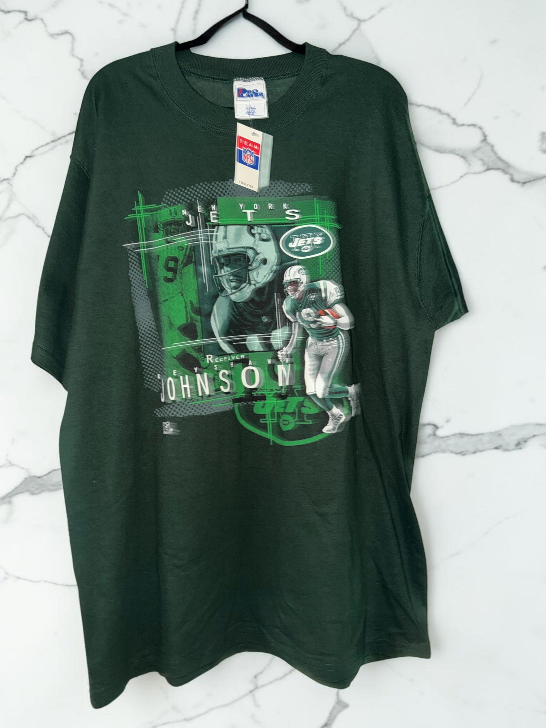 Vintage New York Jets Keyshawn Johnson Pro Player Graphic T-Shirt