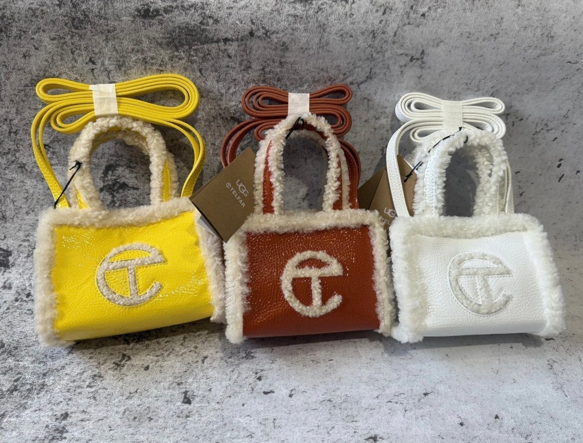 UGG x Telfar Small Shopper Bag — Shearling Trim — Multiple Colorways