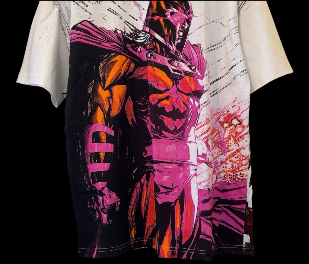 Magneto & Apocalypse All-Over Marvel Graphic Tee — NWOT