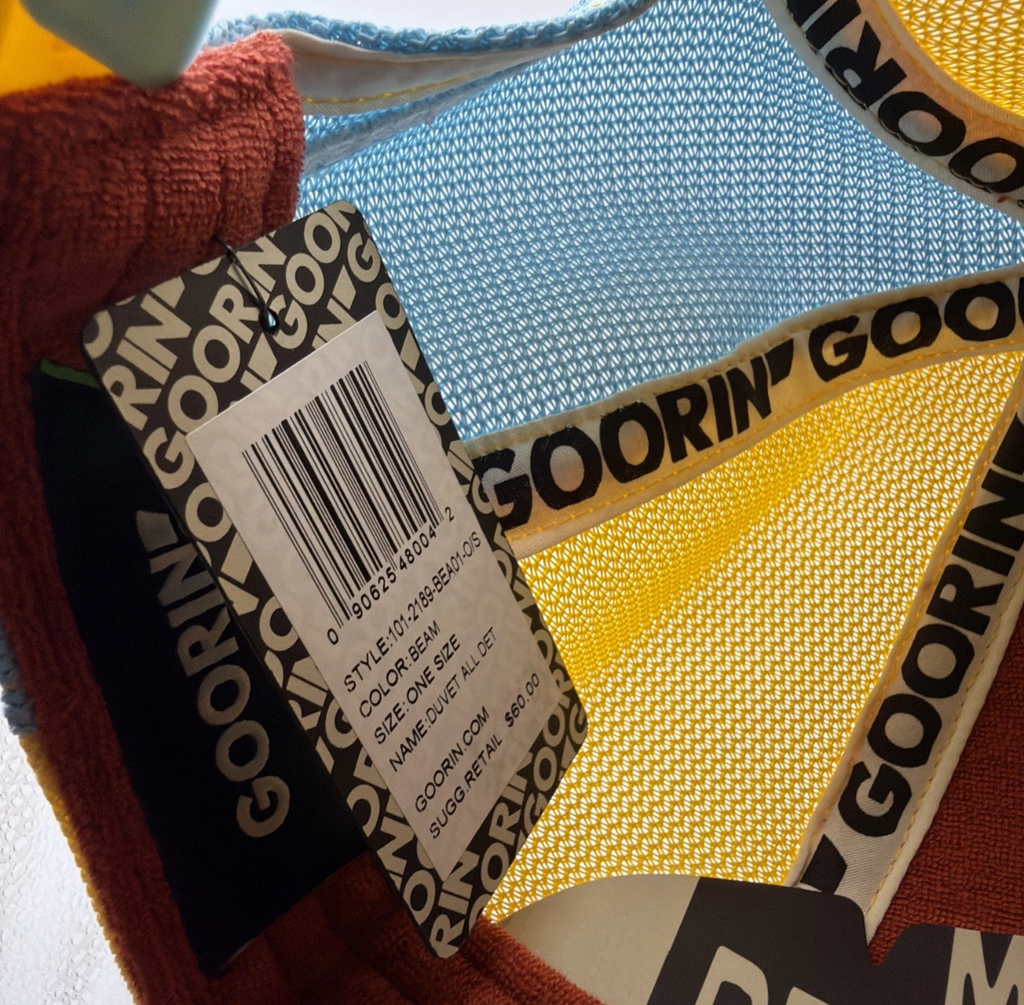 Goorin Bros Teddy Bear Patch Trucker Hat — Yellow/Multi — NWT