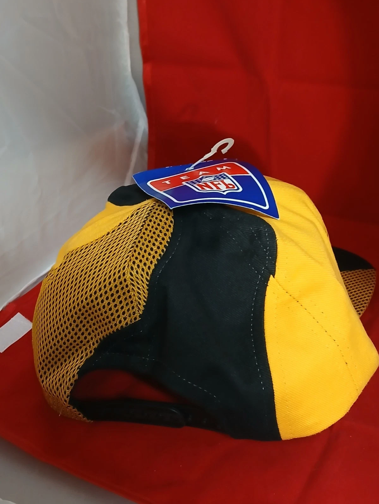 Pittsburgh Steelers Team NFL Black & Gold Mesh Snapback Hat — NWT