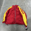 Vintage FUBU Division Storm Puffer Jacket Red Yellow — XL Deadstock/NWT