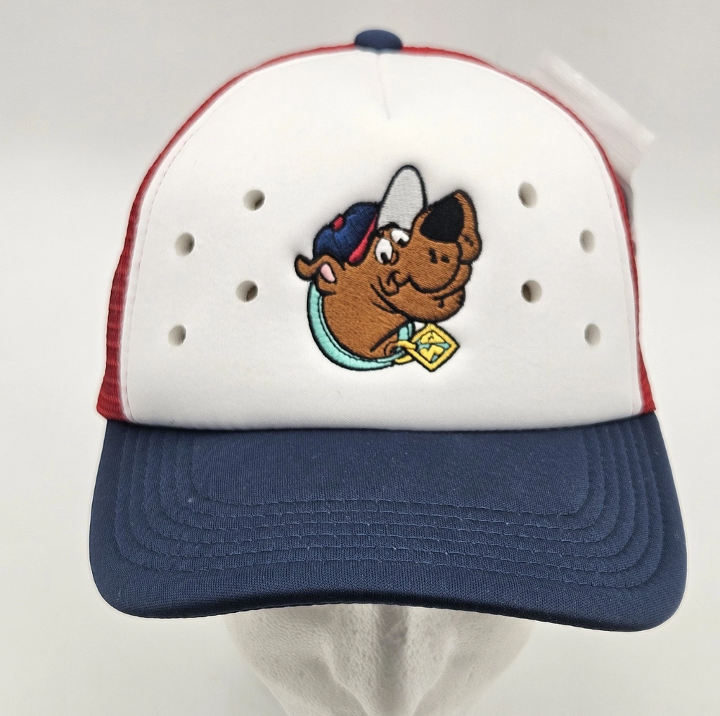 Scooby-Doo Courage White / Red / Navy Trucker Hat — NWT
