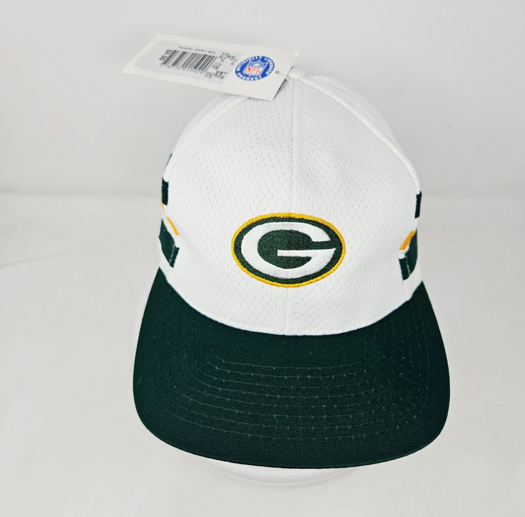 Green Bay Packers Drew Pearson White & Green Snapback Hat — NWT