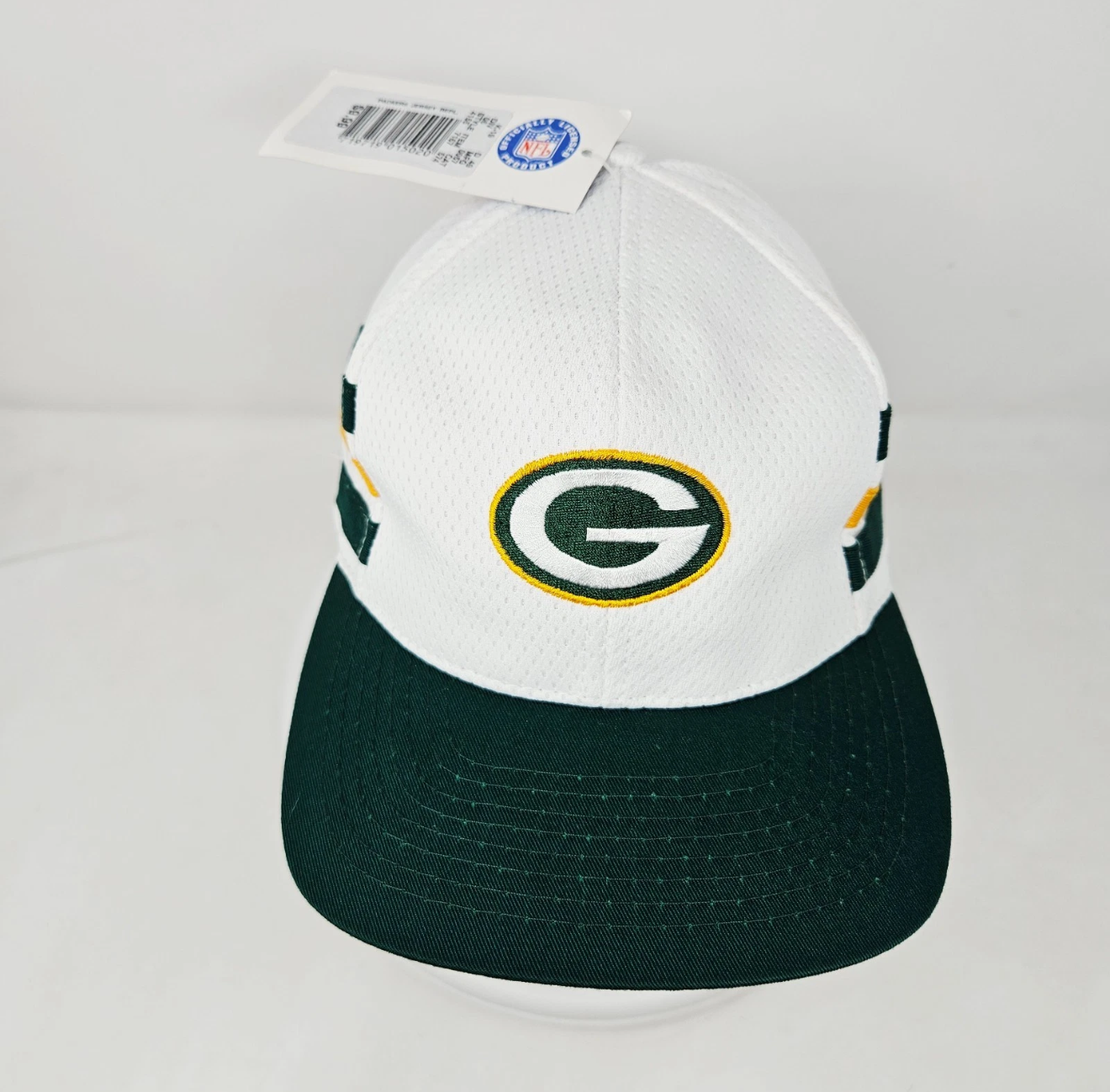Green Bay Packers Drew Pearson White & Green Snapback Hat — NWT