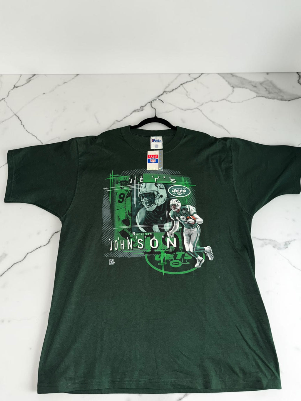 Vintage New York Jets Keyshawn Johnson Pro Player Graphic T-Shirt