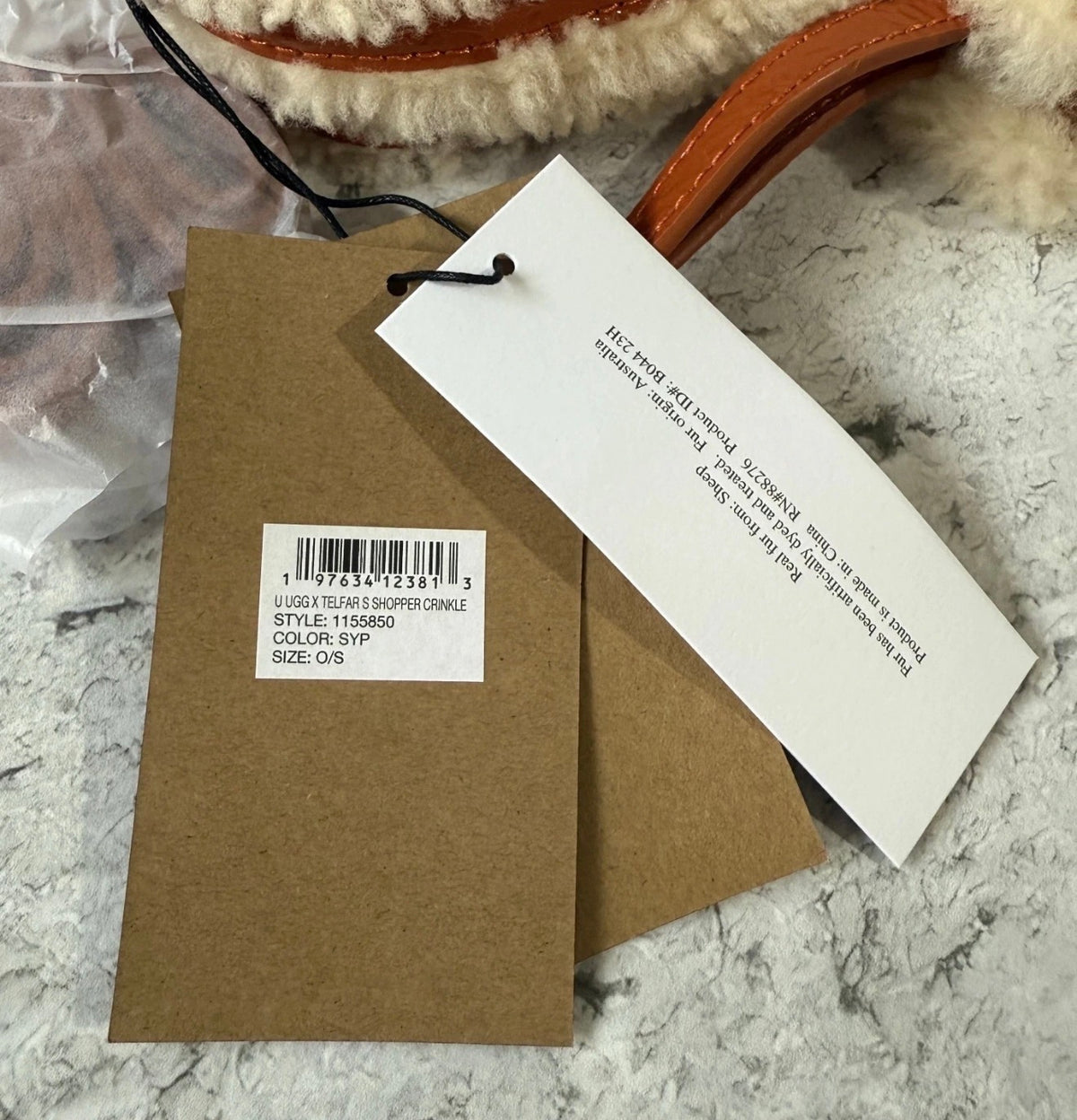 UGG x Telfar Small Shopper Bag — Shearling Trim — Multiple Colorways