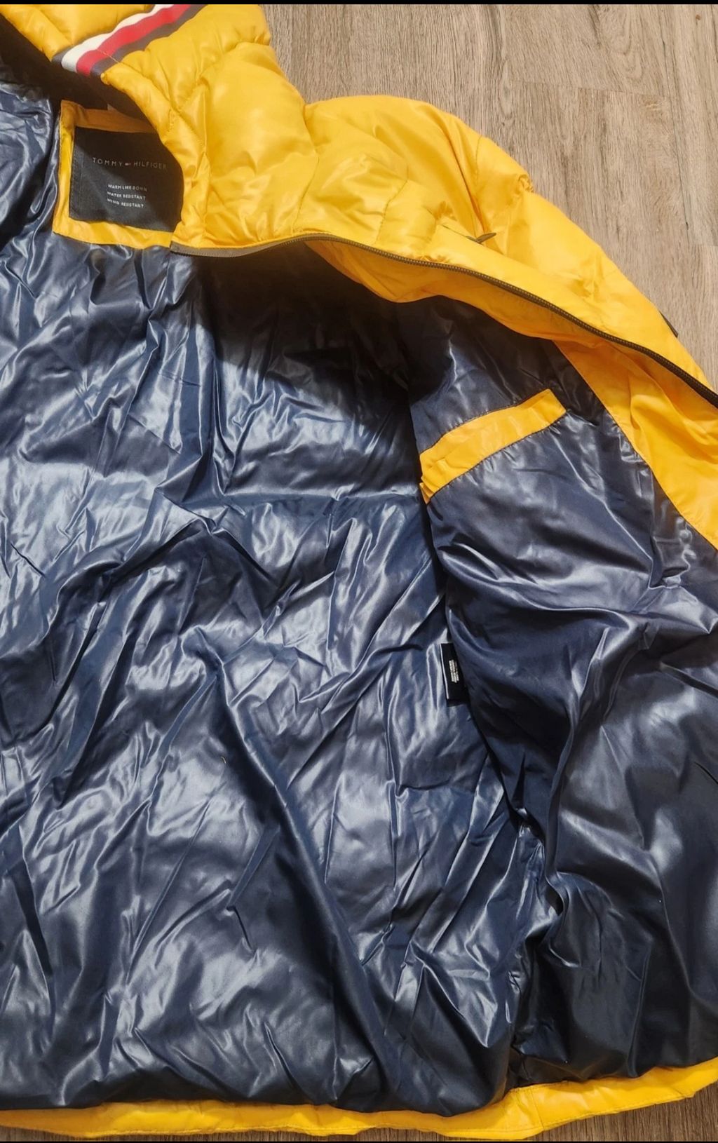 Tommy Hilfiger Hooded Puffer Jacket — Yellow — Men’s XL NWT