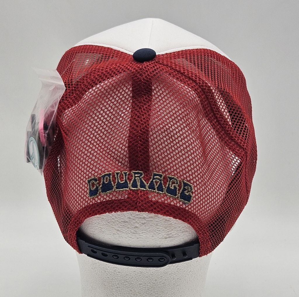 Scooby-Doo Courage White / Red / Navy Trucker Hat — NWT