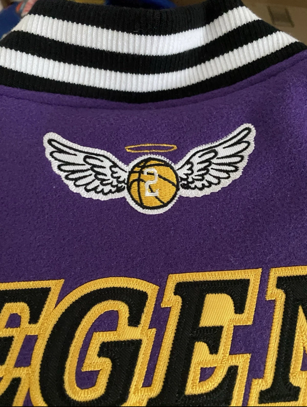 Kobe Bryant “Legend of the Mamba” Purple Varsity Jacket — NWT