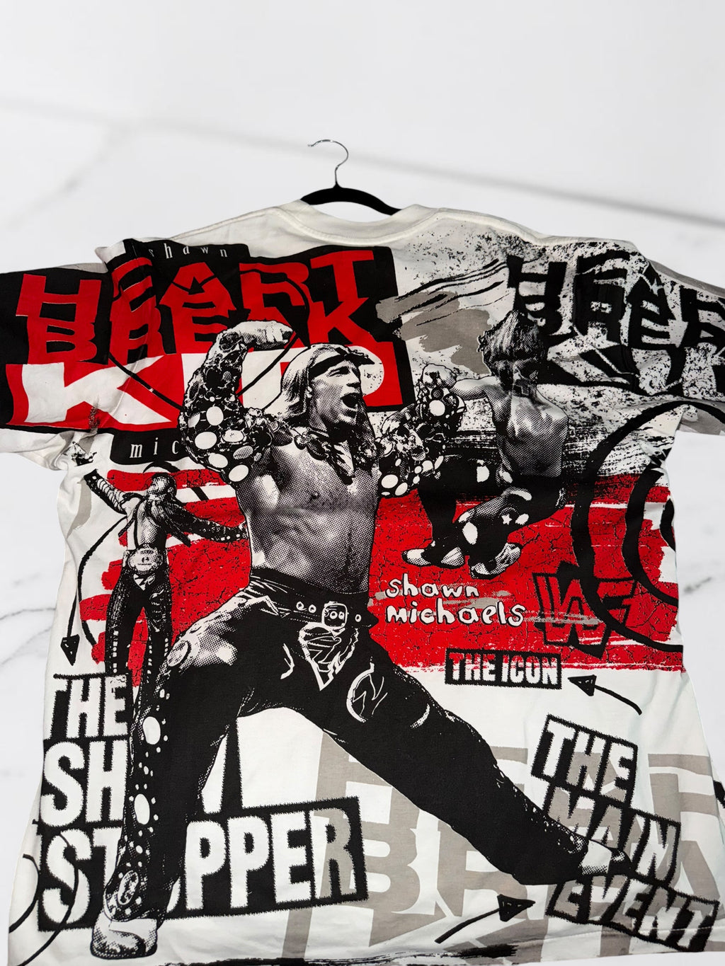 Shawn Michaels “Heartbreak Kid” All-Over Print Wrestling T-Shirt
