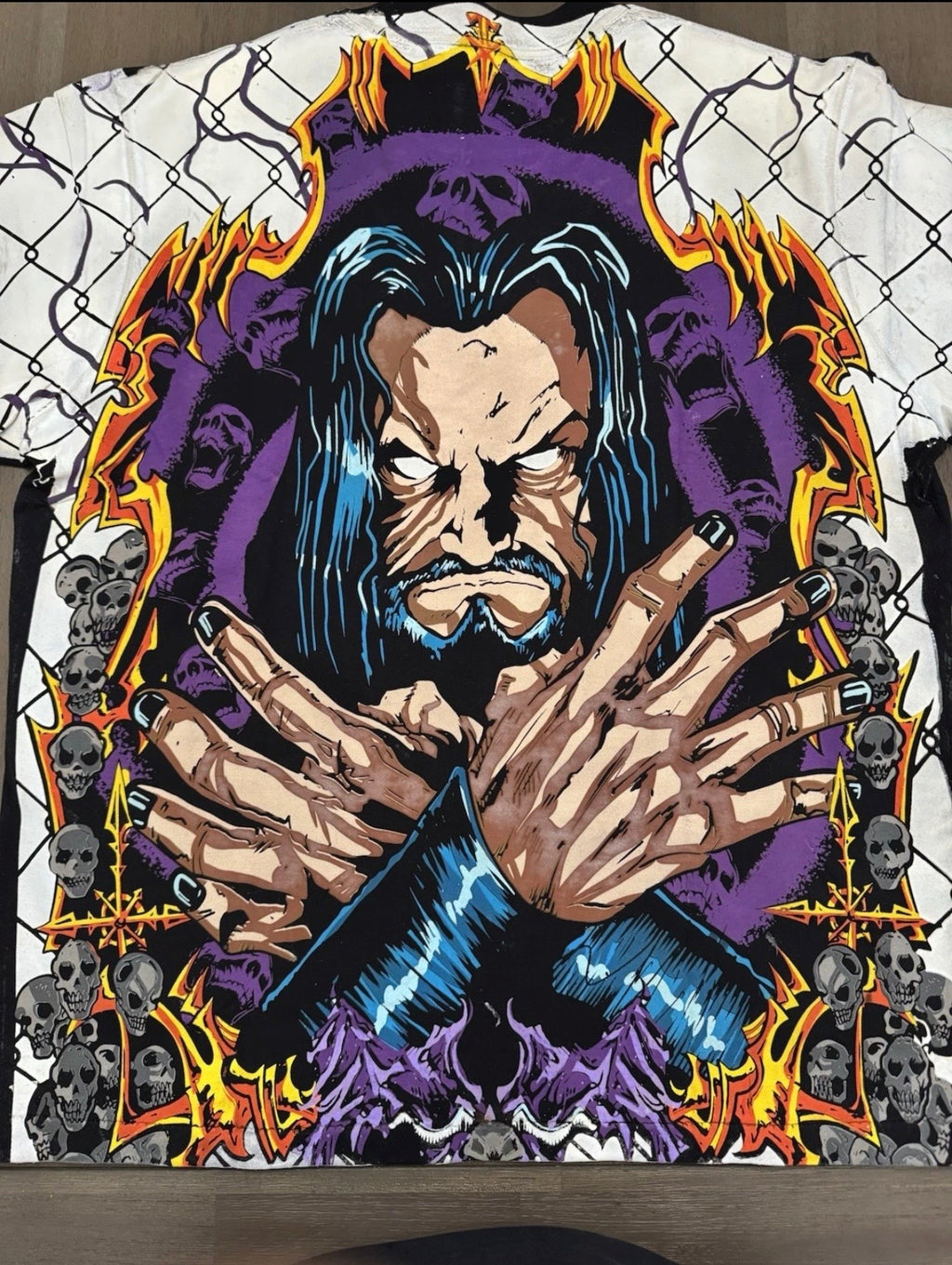Rare Mankind & The Undertaker All-Over Wrestling Graphic Tee