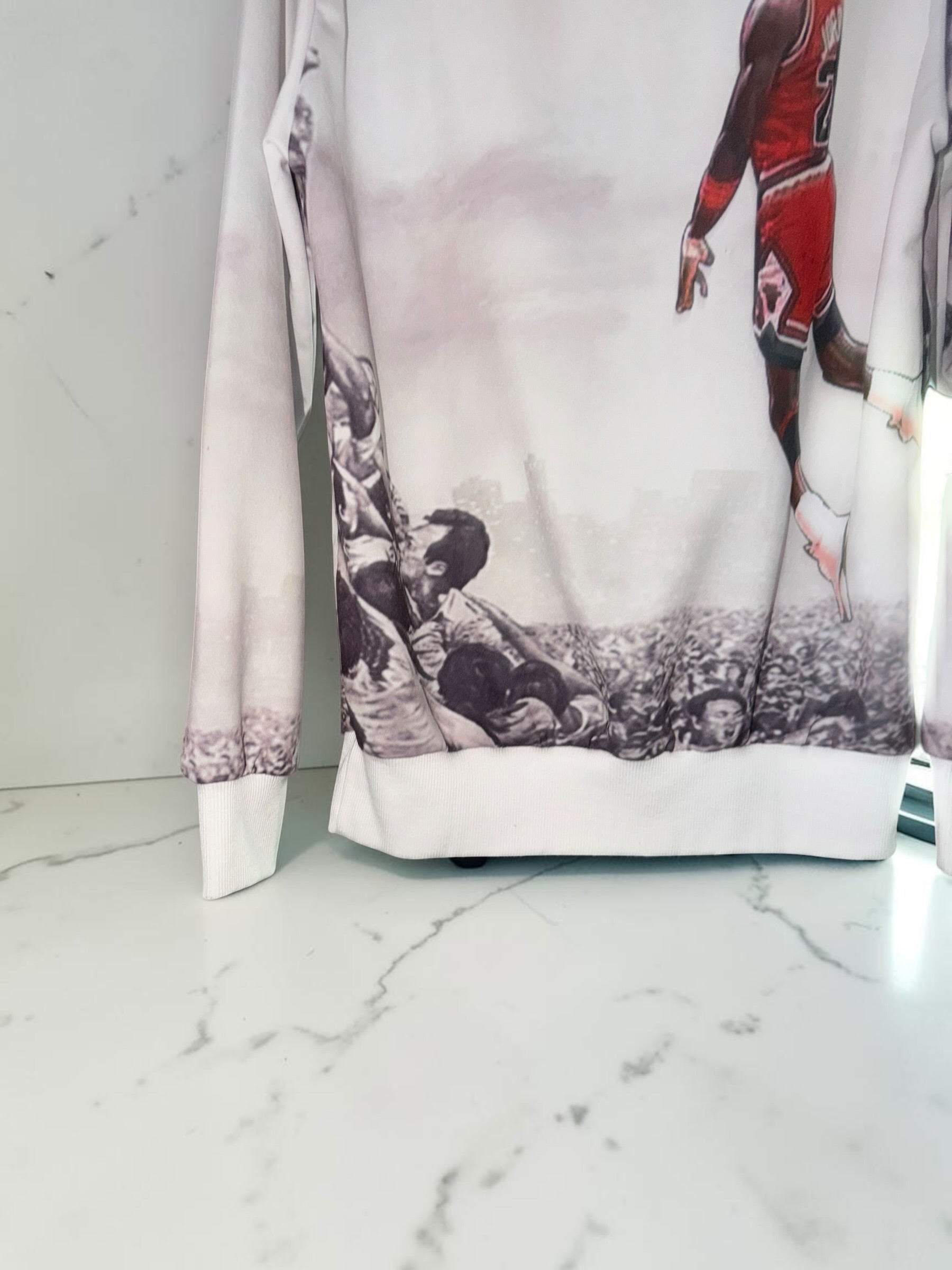 Michael Jordan Chicago Bulls Dunk All-Over Print Sweatshirt