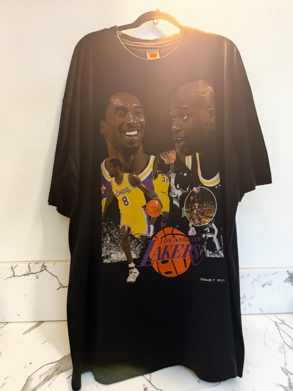Kobe Bryant & Shaquille O’Neal Los Angeles Lakers Graphic Tee — Black — NWOT